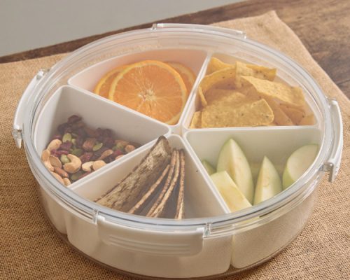 Porta Snack con tapa de Acrílico